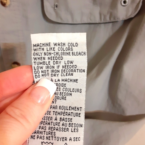 SZ L BUTTON FRONT FISHING SHIRT - Picture 4 of 5